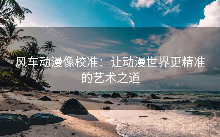 风车动漫像校准：让动漫世界更精准的艺术之道