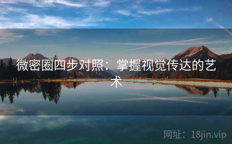 微密圈四步对照：掌握视觉传达的艺术